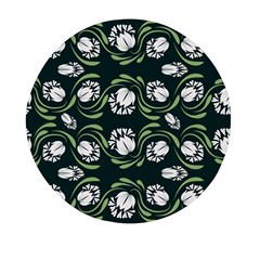 Folk Flowers Print Floral Pattern Ethnic Art Mini Round Pill Box (pack Of 5) by Eskimos