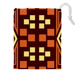 Abstract Pattern Geometric Backgrounds  Drawstring Pouch (5xl) by Eskimos