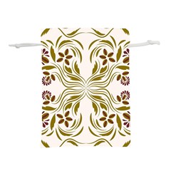 Folk Flowers Print Floral Pattern Ethnic Art Lightweight Drawstring Pouch (s) by Eskimos