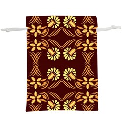 Folk Flowers Print Floral Pattern Ethnic Art  Lightweight Drawstring Pouch (xl) by Eskimos
