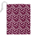 Small Flowers Pattern Drawstring Pouch (5XL) Back