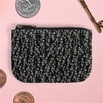 Creepy Head Motif Pattern Mini Coin Purse Front