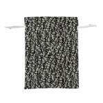 Creepy Head Motif Pattern Lightweight Drawstring Pouch (S) Front