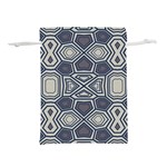 Abstract pattern geometric backgrounds Lightweight Drawstring Pouch (S) Back