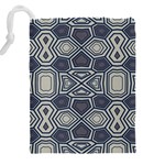 Abstract pattern geometric backgrounds Drawstring Pouch (4XL) Back