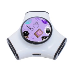 Pastel Goth Witch Purple 3-port Usb Hub by NerdySparkleGoth