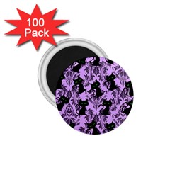 Purple Cats 1 75  Magnets (100 Pack)  by NerdySparkleGoth