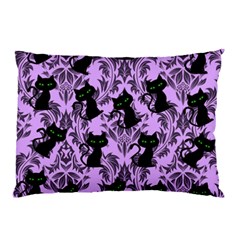 Purple Cats Pillow Case by NerdySparkleGoth