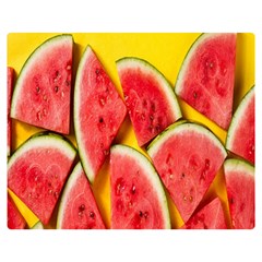 Watermelon Double Sided Flano Blanket (medium)  by artworkshop