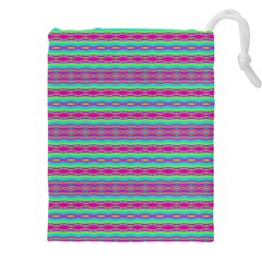 Teal Twists Drawstring Pouch (5xl) by Thespacecampers