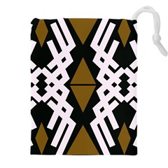 Abstract Pattern Geometric Backgrounds  Drawstring Pouch (5xl) by Eskimos