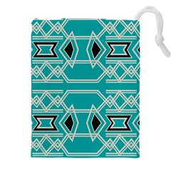 Abstract Pattern Geometric Backgrounds  Drawstring Pouch (4xl) by Eskimos