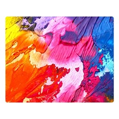 Colorful Painting Double Sided Flano Blanket (large)  by artworkshop