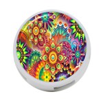 Mandalas Colorful Abstract Ornamental 4-Port USB Hub (Two Sides) Front