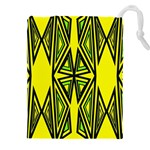 Abstract pattern geometric backgrounds Drawstring Pouch (4XL) Front