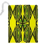 Abstract pattern geometric backgrounds Drawstring Pouch (4XL) Back