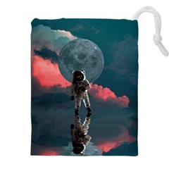 Astronaut-moon-space-nasa-planet Drawstring Pouch (5xl) by Jancukart