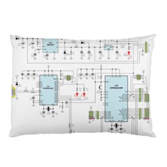 Circuits-electronics-atmel Pillow Case (two Sides) by Jancukart