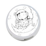 Astronaut-moon-space-astronomy 4-Port USB Hub (One Side) Front