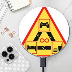 Gamer-geek-video-game-sign-fan Wireless Charger by Jancukart