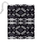 Abstract pattern geometric backgrounds  Drawstring Pouch (5XL) Back