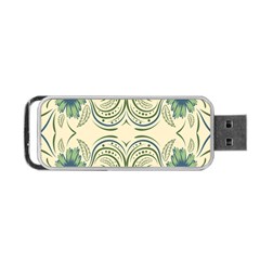 Folk Flowers Print Floral Pattern Ethnic Art Portable Usb Flash (one Side) by Eskimos
