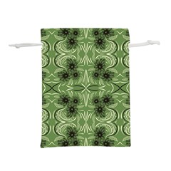 Folk Flowers Print Floral Pattern Ethnic Art Lightweight Drawstring Pouch (m) by Eskimos