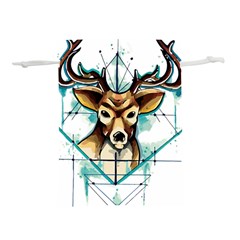 Deer-unicorn-tattoo-drawing-vector-watercolor Lightweight Drawstring Pouch (m) by Jancukart
