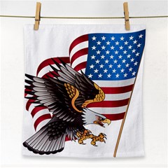 American-eagle- Clip-art Face Towel by Jancukart
