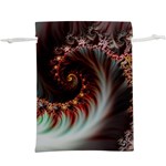 Digital-fractal-fractals-fantasy  Lightweight Drawstring Pouch (XL) Back