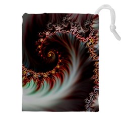 Digital-fractal-fractals-fantasy Drawstring Pouch (4xl) by Jancukart