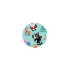 Green Krampus Christmas 1  Mini Magnets by NerdySparkleGoth