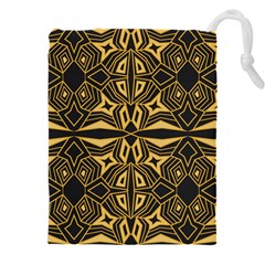 Abstract Pattern Geometric Backgrounds Drawstring Pouch (4xl) by Eskimos