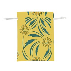 Folk Flowers Print Floral Pattern Ethnic Art Lightweight Drawstring Pouch (s) by Eskimos