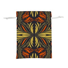 Folk Flowers Print Floral Pattern Ethnic Art Lightweight Drawstring Pouch (s) by Eskimos