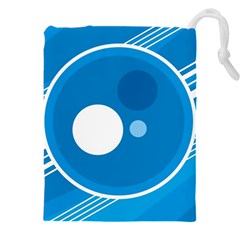Background-blue-modern-creative Drawstring Pouch (5xl) by Jancukart