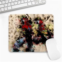 Ara-bird-parrot-animal-art Large Mousepads by Jancukart