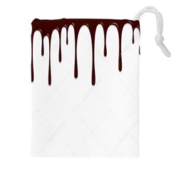 Illustration-chocolate-dropping-chocolate-background-vector Drawstring Pouch (5xl) by nate14shop