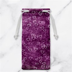 Background Purple Love Jewelry Bag by nateshop