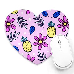 Flowers Purple Heart Mousepads by nateshop