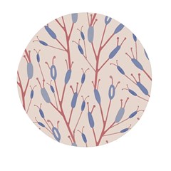 Floral Branches Plant Drawing Mini Round Pill Box (pack Of 3) by artworkshop