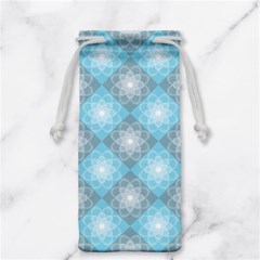 Triangle Blue Jewelry Bag by nateshop