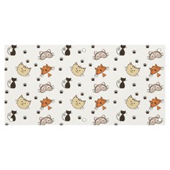 Cat Kitten Design Pattern Banner And Sign 6  X 3  by Sapixe