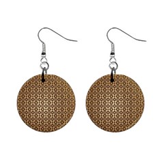 Background-chevron Chocolate Mini Button Earrings by nateshop