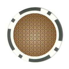Background-chevron Chocolate Poker Chip Card Guard (10 Pack) by nateshop