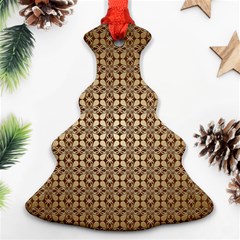 Background-chevron Chocolate Ornament (christmas Tree)  by nateshop