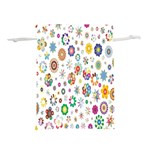  Background Chromatic Colorful Lightweight Drawstring Pouch (S) Front