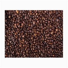 Coffee Beans Food Texture Small Glasses Cloth (2 Sides) by artworkshop