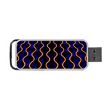 Pattern Abstract Wallpaper Waves Portable USB Flash (One Side) Front