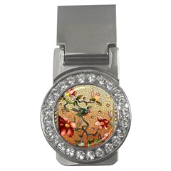Flower Cubism Mosaic Vintage Money Clips (cz)  by Jancukart